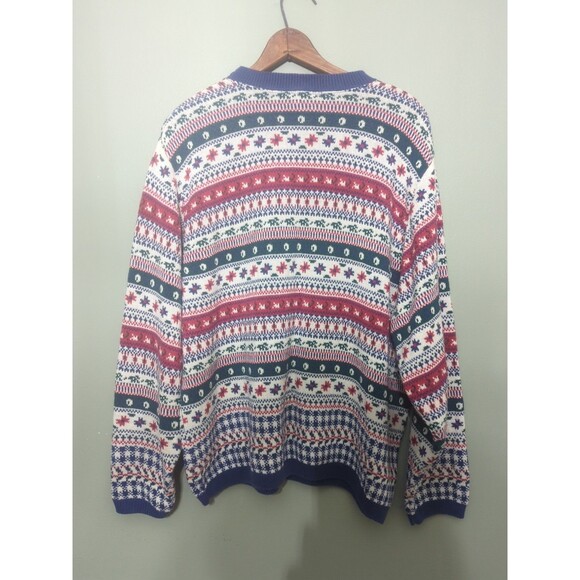 Northern Reflections Vintage Made In USA Sweater Cotton Large Oversized - Picture 6 of 6